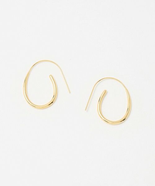 UNITED ARROWS / ユナイテッドアローズ ピアス・イヤリング | フック フープピアス（GOLD）