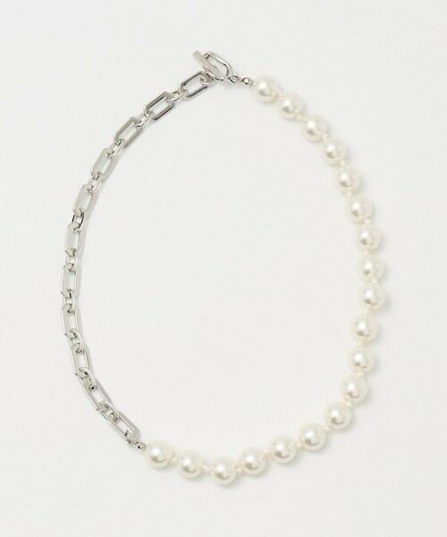 UNITED ARROWS / ユナイテッドアローズ ネックレス・ペンダント・チョーカー | イミテーションパール&チェーン ネックレス（WHITE）