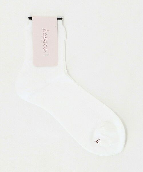 UNITED ARROWS / ユナイテッドアローズ ソックス | ＜babaco＞CTN リブ ソックス（WHITE）