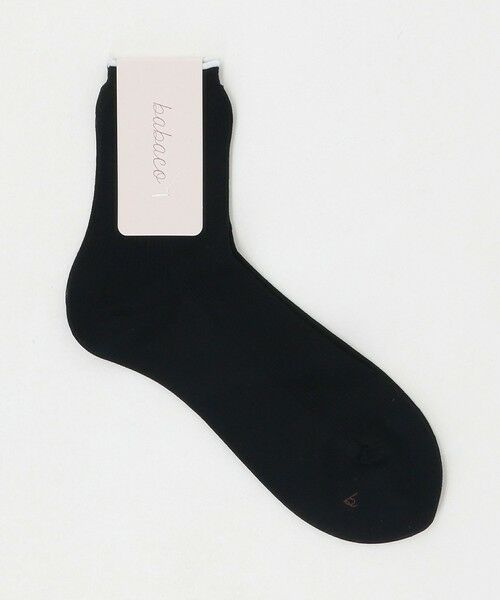 UNITED ARROWS / ユナイテッドアローズ ソックス | ＜babaco＞CTN リブ ソックス（BLACK）