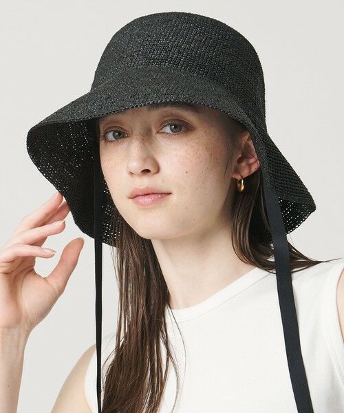 UNITED ARROWS / ユナイテッドアローズ ハット | ラフィア/リボン ハット UV | 詳細1