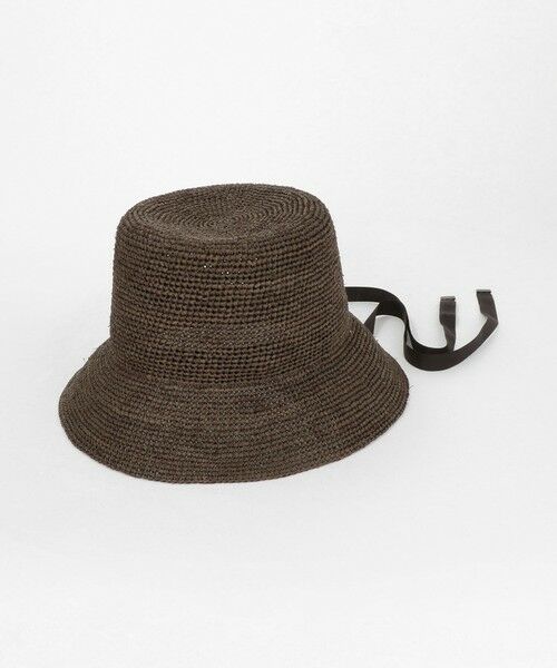 UNITED ARROWS / ユナイテッドアローズ ハット | ラフィア/リボン ハット UV（DK.BROWN）