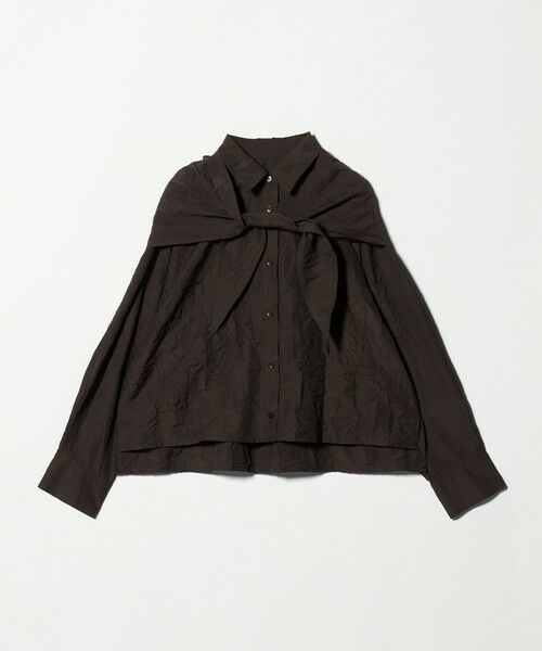 UNITED ARROWS / ユナイテッドアローズ シャツ・ブラウス | ファブリカ スカーフ シャツ（DK.BROWN）