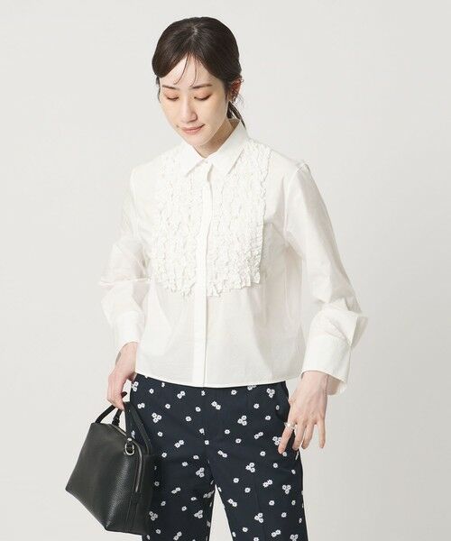 UNITED ARROWS / ユナイテッドアローズ シャツ・ブラウス | ファブリカ ミニフリル シャツ | 詳細1