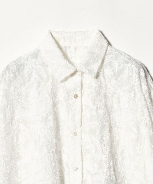 UNITED ARROWS / ユナイテッドアローズ シャツ・ブラウス | エンブロイダリー シアー シャツ | 詳細1