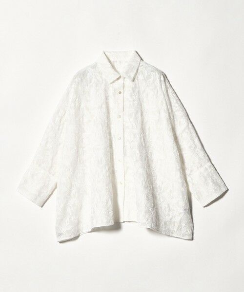 UNITED ARROWS / ユナイテッドアローズ シャツ・ブラウス | エンブロイダリー シアー シャツ（OFF WHITE）