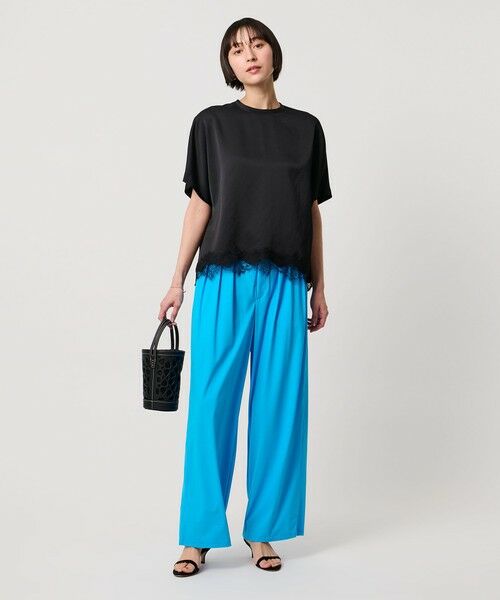 UNITED ARROWS / ユナイテッドアローズ スラックス・ドレスパンツ | ジャージー タック ワイドパンツ ‐ウォッシャブル‐ | 詳細20