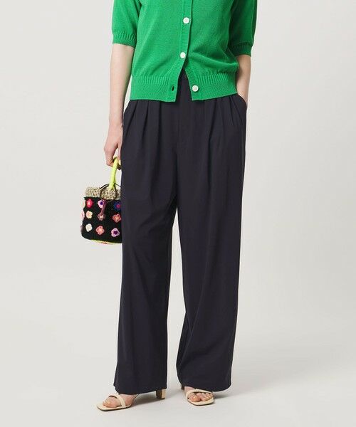 UNITED ARROWS / ユナイテッドアローズ スラックス・ドレスパンツ | ジャージー タック ワイドパンツ ‐ウォッシャブル‐ | 詳細26
