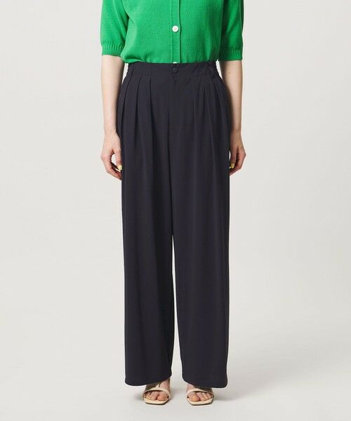 UNITED ARROWS / ユナイテッドアローズ スラックス・ドレスパンツ | ジャージー タック ワイドパンツ ‐ウォッシャブル‐ | 詳細28