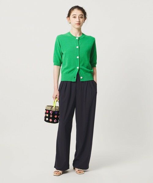 UNITED ARROWS / ユナイテッドアローズ スラックス・ドレスパンツ | ジャージー タック ワイドパンツ ‐ウォッシャブル‐ | 詳細27