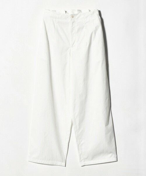 UNITED ARROWS / ユナイテッドアローズ チノ・ワークパンツ | バック ギャザー リボンデザイン パンツ（OFF WHITE）