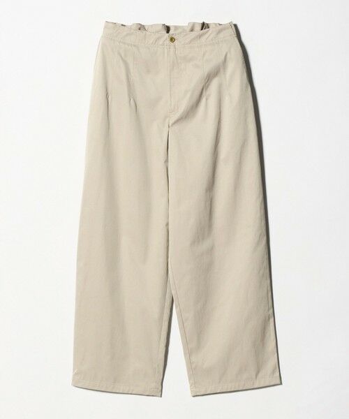 UNITED ARROWS / ユナイテッドアローズ チノ・ワークパンツ | バック ギャザー リボンデザイン パンツ（BEIGE）