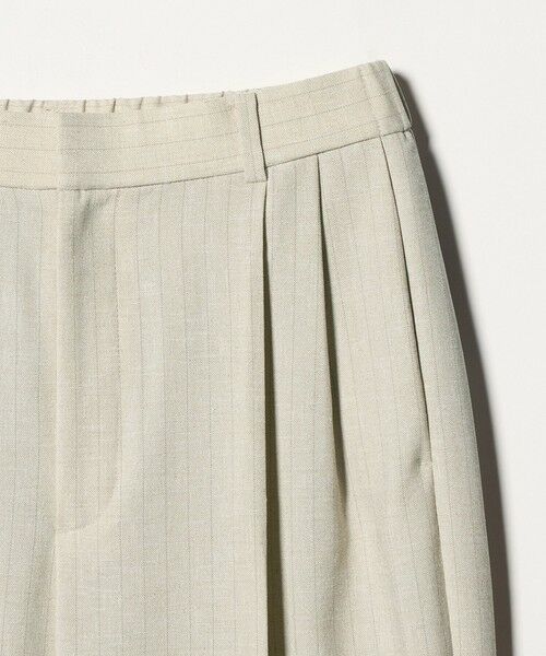 UNITED ARROWS / ユナイテッドアローズ スラックス・ドレスパンツ | Spiree ストライプ ワイドパンツ ‐ウォッシャブル‐ | 詳細1