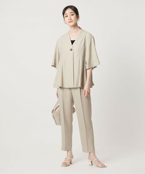 UNITED ARROWS / ユナイテッドアローズ スラックス・ドレスパンツ | Spiree IAS タック テーパードパンツ ‐UVカット 接触冷感 ウォッシャブル‐ | 詳細2