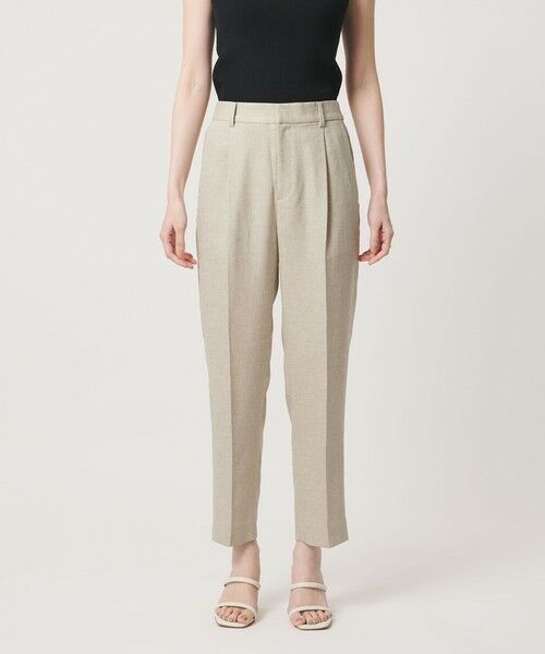 UNITED ARROWS / ユナイテッドアローズ スラックス・ドレスパンツ | Spiree IAS タック テーパードパンツ ‐UVカット 接触冷感 ウォッシャブル‐ | 詳細3