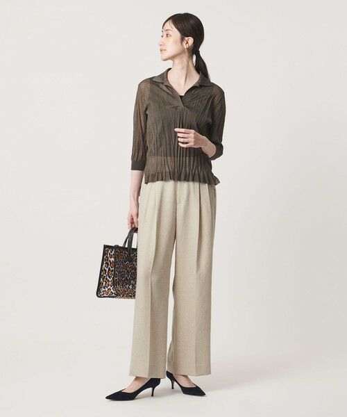 UNITED ARROWS / ユナイテッドアローズ スラックス・ドレスパンツ | Spiree IAS 2タック ワイドパンツ ‐UVカット 接触冷感 ウォッシャブル‐ | 詳細2