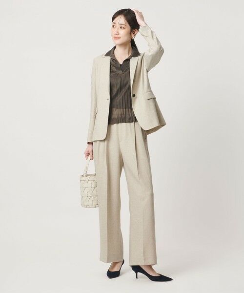 UNITED ARROWS / ユナイテッドアローズ スラックス・ドレスパンツ | Spiree IAS 2タック ワイドパンツ ‐UVカット 接触冷感 ウォッシャブル‐ | 詳細3