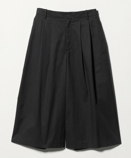 UNITED ARROWS / ユナイテッドアローズ ショート・ハーフ・半端丈パンツ | ギャバ クロップド パンツ(BLACK)