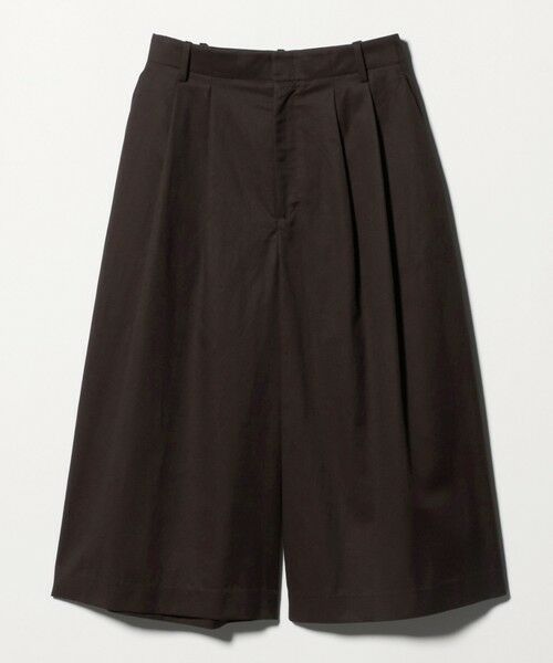 UNITED ARROWS / ユナイテッドアローズ ショート・ハーフ・半端丈パンツ | ギャバ クロップド パンツ(DK.BROWN)