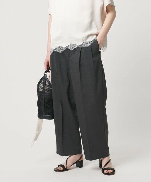 UNITED ARROWS / ユナイテッドアローズ ショート・ハーフ・半端丈パンツ | タック テーパード クロップド パンツ | 詳細7