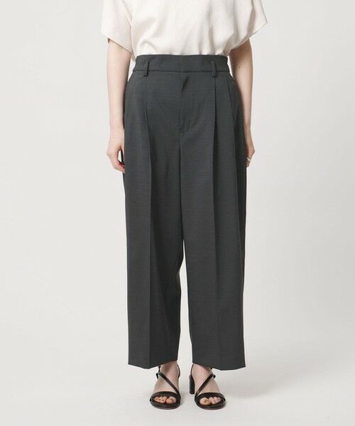 UNITED ARROWS / ユナイテッドアローズ ショート・ハーフ・半端丈パンツ | タック テーパード クロップド パンツ | 詳細9