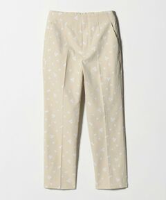 UNITED ARROWS / ユナイテッドアローズ ショート・ハーフ・半端丈パンツ | エンブロイダリー フラワー スリム テーパードパンツ ‐ウォッシャブル‐