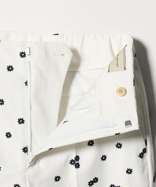 UNITED ARROWS / ユナイテッドアローズ ショート・ハーフ・半端丈パンツ | エンブロイダリー フラワー スリム テーパードパンツ ‐ウォッシャブル‐ | 詳細2