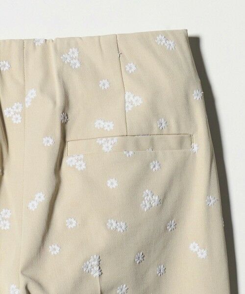 UNITED ARROWS / ユナイテッドアローズ ショート・ハーフ・半端丈パンツ | エンブロイダリー フラワー スリム テーパードパンツ ‐ウォッシャブル‐ | 詳細7