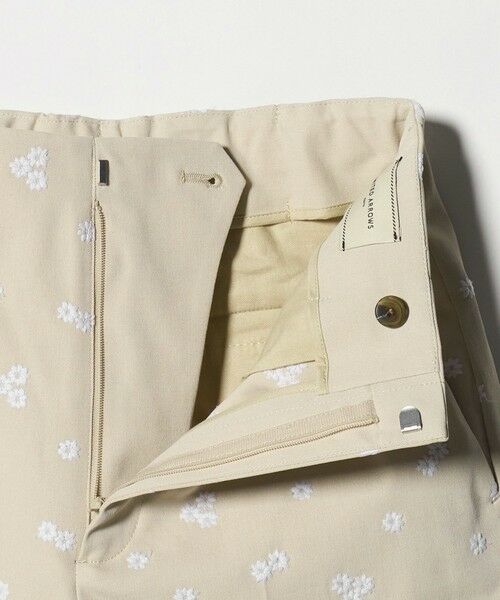 UNITED ARROWS / ユナイテッドアローズ ショート・ハーフ・半端丈パンツ | エンブロイダリー フラワー スリム テーパードパンツ ‐ウォッシャブル‐ | 詳細8