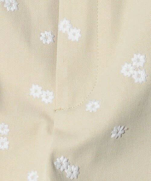UNITED ARROWS / ユナイテッドアローズ ショート・ハーフ・半端丈パンツ | エンブロイダリー フラワー スリム テーパードパンツ ‐ウォッシャブル‐ | 詳細10