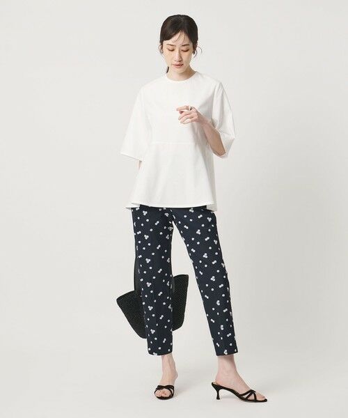 UNITED ARROWS / ユナイテッドアローズ ショート・ハーフ・半端丈パンツ | エンブロイダリー フラワー スリム テーパードパンツ ‐ウォッシャブル‐ | 詳細22