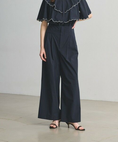 UNITED ARROWS / ユナイテッドアローズ スラックス・ドレスパンツ | ティピカル イージー ワイドパンツ ‐はっ水 UVカット 防しわ ウォッシャブル‐（NAVY）