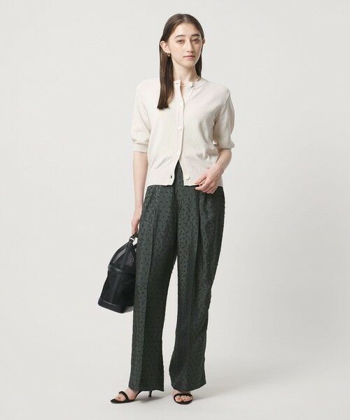 UNITED ARROWS / ユナイテッドアローズ スラックス・ドレスパンツ | ドット サテン 2タック ワイドパンツ | 詳細7
