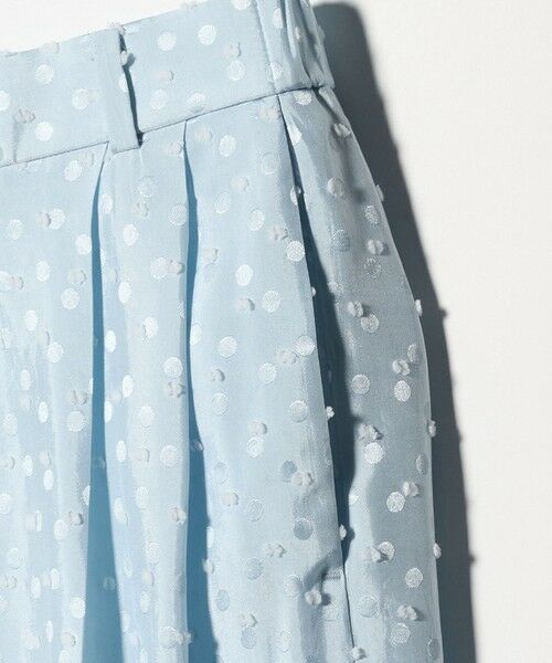 UNITED ARROWS / ユナイテッドアローズ スラックス・ドレスパンツ | ドット サテン 2タック ワイドパンツ | 詳細18
