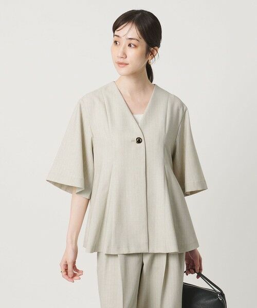 UNITED ARROWS / ユナイテッドアローズ シャツ・ブラウス | Spiree ストライプ ブラウス ‐ウォッシャブル‐ | 詳細1