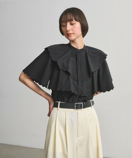 UNITED ARROWS / ユナイテッドアローズ シャツ・ブラウス | スカラップ フリル ブラウス ‐はっ水 UVカット 防しわ ウォッシャブル‐ | 詳細9