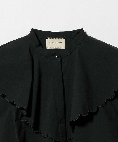 UNITED ARROWS / ユナイテッドアローズ シャツ・ブラウス | スカラップ フリル ブラウス ‐はっ水 UVカット 防しわ ウォッシャブル‐ | 詳細14