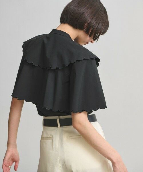 UNITED ARROWS / ユナイテッドアローズ シャツ・ブラウス | スカラップ フリル ブラウス ‐はっ水 UVカット 防しわ ウォッシャブル‐ | 詳細10