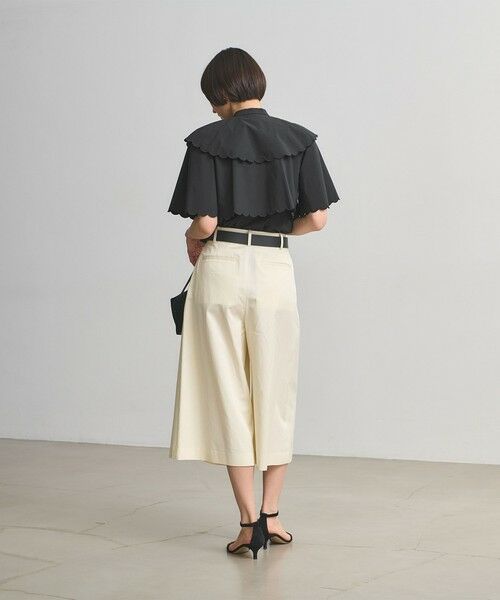 UNITED ARROWS / ユナイテッドアローズ シャツ・ブラウス | スカラップ フリル ブラウス ‐はっ水 UVカット 防しわ ウォッシャブル‐ | 詳細12