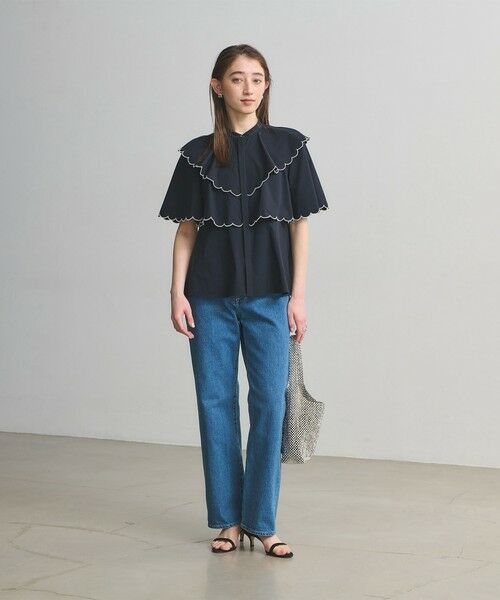 UNITED ARROWS / ユナイテッドアローズ シャツ・ブラウス | スカラップ フリル ブラウス ‐はっ水 UVカット 防しわ ウォッシャブル‐ | 詳細21