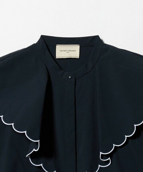 UNITED ARROWS / ユナイテッドアローズ シャツ・ブラウス | スカラップ フリル ブラウス ‐はっ水 UVカット 防しわ ウォッシャブル‐ | 詳細25