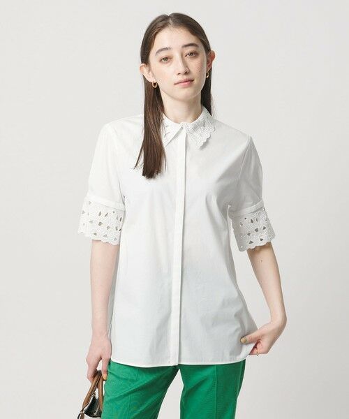 UNITED ARROWS / ユナイテッドアローズ シャツ・ブラウス | エンブロイダリー シャツ ブラウス 4WAY | 詳細1