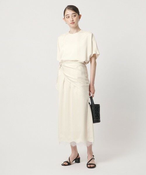 UNITED ARROWS / ユナイテッドアローズ シャツ・ブラウス | サテン レース コンビ ブラウス | 詳細4