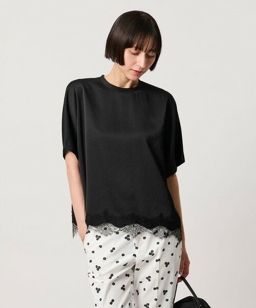 UNITED ARROWS / ユナイテッドアローズ シャツ・ブラウス | サテン レース コンビ ブラウス | 詳細9