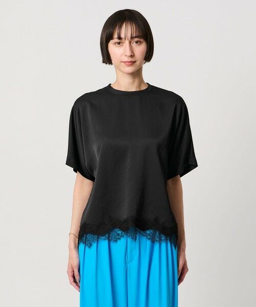 UNITED ARROWS / ユナイテッドアローズ シャツ・ブラウス | サテン レース コンビ ブラウス | 詳細16