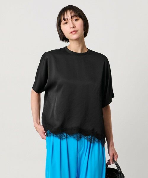 UNITED ARROWS / ユナイテッドアローズ シャツ・ブラウス | サテン レース コンビ ブラウス | 詳細14