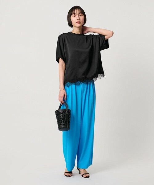 UNITED ARROWS / ユナイテッドアローズ シャツ・ブラウス | サテン レース コンビ ブラウス | 詳細15