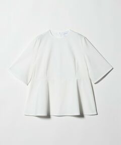 UNITED ARROWS / ユナイテッドアローズ カットソー | ５分袖 ペプラム Tシャツ ‐吸水速乾‐