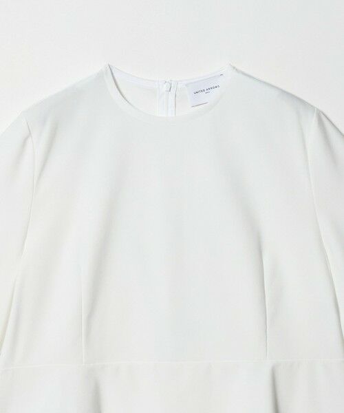 UNITED ARROWS / ユナイテッドアローズ カットソー | ５分袖 ペプラム Tシャツ ‐吸水速乾‐ | 詳細1