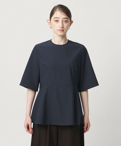 UNITED ARROWS / ユナイテッドアローズ カットソー | ５分袖 ペプラム Tシャツ ‐吸水速乾‐ | 詳細11